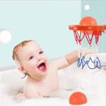 Basketball Hoop Bath Toy On Suckers Kid Game Indoor Sport Fo Onesize