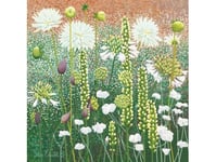 Susan Entwistle Kort Med Kuvert Vita Blommor