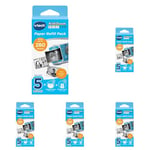 VTech KidiZoom PrintCam Thermal Printing Paper for Print Camera | Includes 4 Paper (240 Prints) and 2 Sticker Rolls (40 Prints), White, 5.7 x 2.8 x 2.8 cm (Pack of 5)
