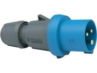Cee Stikprop 16A 230V Klokken H6 3 Polet Blå, Ip54, Skrueløs Quick Connect, Polyamid