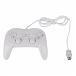 Manette contrôleur Classic Pro pour Nintendo Wii, Wii U - 1,20 m – Blanc - Straße Game ®
