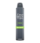 Dove Men+Care Fresh deodorant for men with 1/4moisturising cream Antiperspirant Aerosol for 48h sweat and odour protection 200ml