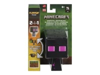 Minecraft Flippin'' Figs Enderman + Gräsblock, 6 År, Minecraft, Svart, Rosa, Plast