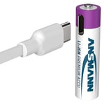 Ansmann AAA -ladattavat USB-C akkuparistot 1.5V, 4kpl