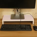 Wooden Monitor Stand LED Computer Monitor Riser Desktop Organizer Display UK REL