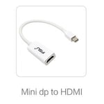Mini HDMI dp - la norme - Adaptateur Mini Displayport vers HDMI/DVI/VGA, 3 en 1, 1080P, câble pour PC, Apple, MacBook, projecteur, Samart TV, Thunderbolt