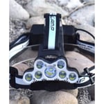 LAGERRENSNING superstark pannlampa 7st CREE XML-T6 2ST Q5 LED - grå grå