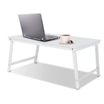 755 Round Corner Design Portable Folding Bamboo Laptop Table Safer Laptop Tab UK
