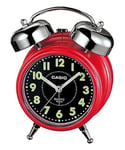 Casio TQ362-4A Desk Top Bell Snooze Alarm Quartz Clock Red-black dial
