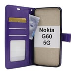 Crazy Horse Wallet Nokia G60 5G (Lila)