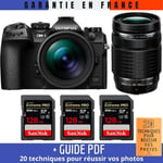 OM SYSTEM OM-1 + ED 12-40mm f/2.8 PRO II + ED 40-150mm f/4 PRO + 3 SanDisk 128GB Extreme PRO UHS-II SDXC 300 MB/s + Guide PDF ""20 TECHNIQUES POUR RÉUSSIR VOS PHOTOS