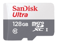 SanDisk Ultra - Flash-minneskort - 128 GB - Class 10 - mikroSDXC UHS-I