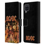 Head Case Designs Officially Licensed AC/DC ACDC Highway To Hell Fire Album Cover Leather Book Wallet Case Cover Compatible With Samsung Galaxy A12 (2020)
