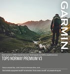 Garmin TOPO Norway Premium v3, 8 - Nordland Nord Map Material, Multi-Colour, One Size