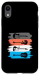 iPhone XR Electric And Acoustic Guitars Within Paint Brush Strokes Case