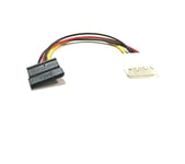 FCQLR pour Big 4Pin Male IDE to SATA Serial Power Câble 4-pin to SATA Power Câble Hard Drive Câble