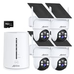 ANRAN 4MP Wireless Security Camera System Solar Powered PTZ Outdoor w/ NVR 64GB