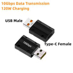 Geek-Câble de données USB C,7 en 1,8K à 60Hz,20Gbps,140W,charge rapide,cordons épissables,compatible avec iPhone 15,ordinateur portable Macbook,ensemble de bricolage - Type A M C F Adapter