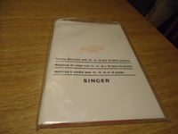 Singer Sewing Machine Instruction Book For Type 12,14,16,& 18