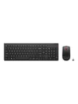 Lenovo Essential Wireless Combo Gen 2 - keyboard and mouse set - Nordic - black Input Device - Tastatur & Mus sæt - Nordisk - Sort