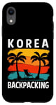 Coque pour iPhone XR Corée Rétro Adventure Wilderness Sac à dos coréen