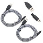 2X 1.5M Micro USB Charging Data Cable Charger for  New 3DSXL NDSi 2DS