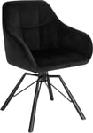 Rootz vridbar matstol - Roterande stol - Sammetsstol - Ergonomisk design - 360° vridbar - Robust konstruktion - Enkel montering - 58,5 cm x 82,5 cm x