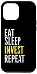 Coque pour iPhone 15 Plus Investisseur drôle - Eat Sleep Invest Repeat