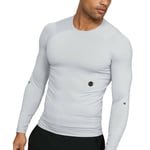 Under Armour Mens Rush Compression Top - Grey Sports Running Gym Breathable