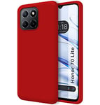 Coque Silicone Liquide Ultra Douce pour Huawei Honor 70 Lite 5G Couleur Rouge