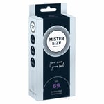 Mister Size Condoms 69 mm width Extra Large Lubricated Condoms Big Fit Box 10