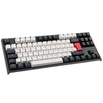 Ducky ONE 2 TKL Tuxedo Gaming Tastatur, MX-Speed-Silver - schwarz/weiß/rot