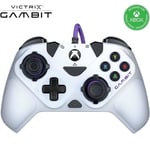 Manette Pro filaire Pdp Victrix Gambit dual core pour Xbox One, Séries S|X et PC