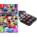 Mario Kart 8 Deluxe + Amazon Basics Game Storage Case - Black (Nintendo Switch)