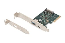 DIGITUS Carte PCI Tarjeta PCIe, USB Type-C™ + USB-A