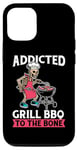 Coque pour iPhone 15 Pro Grill Squelette Bbq - Viande Grille Barbecue