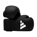 Adidas Unisex Youth Hybrid 25 Boxing Gloves – Black, 8 oz EU