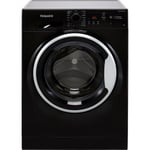 Hotpoint NSWM843CBSUKN 8Kg Washing Machine with 1400 rpm - Black - D Rated