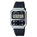 Casio Unisex's Digital Quartz Watch with Plastic Strap A100WEF-1AEF