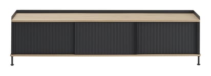 Enfold Sideboard 186 cm - Oiled Oak/Anthracite Black
