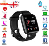 Smart Watch Men Women Fitness Tracker Blood Pressure Heart Rate Sport Watches UK