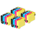 16 Ink Cartridges (Set) for Epson Stylus S22, SX230, SX425, SX435W, SX445W
