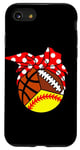 iPhone SE (2020) / 7 / 8 Softball Basketball Football Player Mom Funny Ball Mom Case
