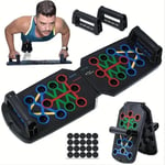 Bärbar Multifunktionell Push-up Bräde Set Med Handtag Vikbar Professionell Fitness utrustning