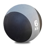 Medicinboll i gummi 6 kg Svart/Grå