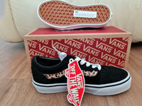 Vans "Off The Wall" My Ward (Suede) Black/Cheetah Size CHILD UK 13 - NEW UK
