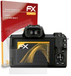 atFoliX 3x Screen Protection Film for Canon EOS M50 Mark II matt&shockproof