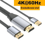 HDMI à DP Out - zone grise - Hagibis 4K HD VGA HDMI-compatible Adapter TV Stick Wireless WiFi Display Dongle