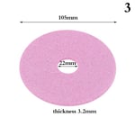 Elektrisk motorsågsslip Diamantslipskiva och polering 3(105X22.2X3.2mm)