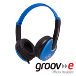GROOV-E KIDZ DJ STYLE STEREO OVER EAR HEADPHONES FOR KIDS - BLUE/BLACK - GV590BB